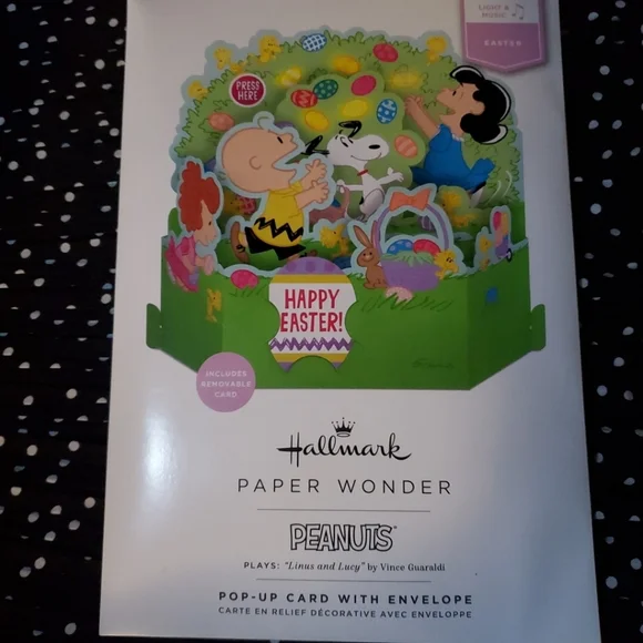 Hallmark Peanuts Easter Pop-Up Card - Picture 1 of 5